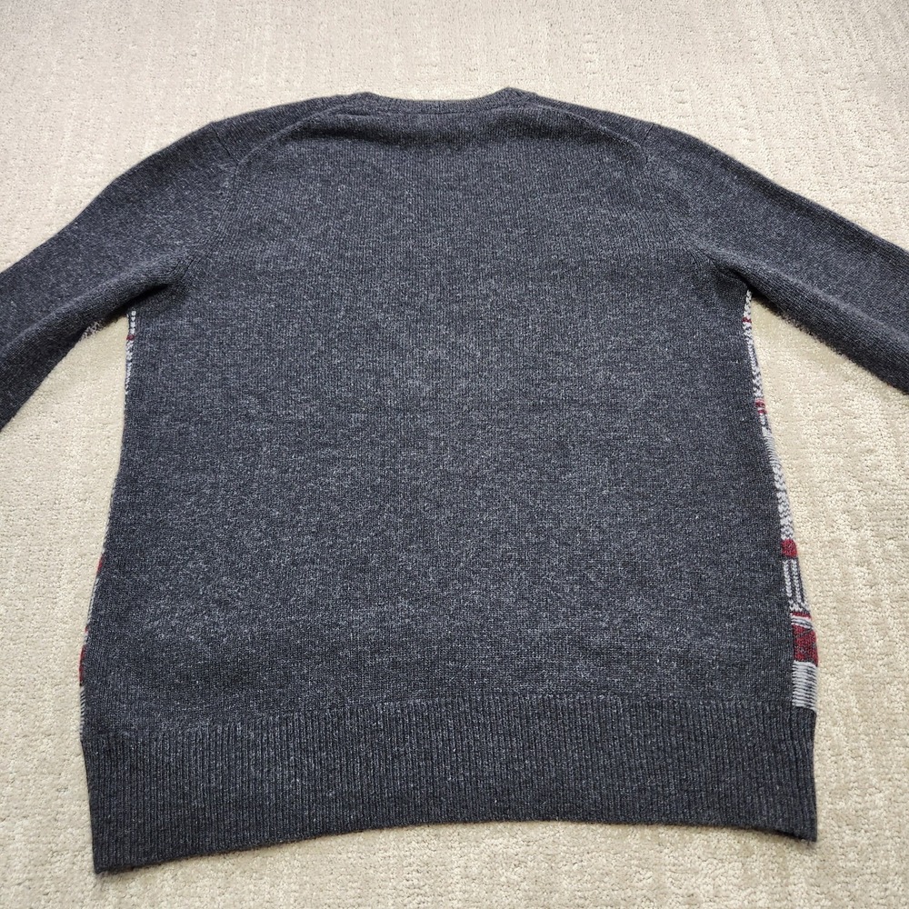 Banana Republic Sweater Men Medium Holiday Fair Isle Nordic Merino Wool Blend - Picture 9 of 10
